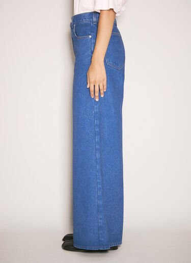 Marni Logo Patch Jeans Blue mni0257014