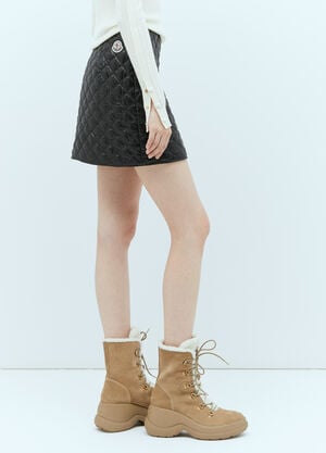 Moncler Quilted Mini Skirt Black mon0257033