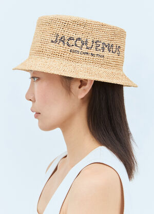 Jacquemus Le Bob Pesco Bucket Hat White jac0258014