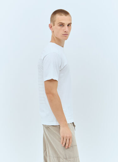 Stone Island Logo Embroidery T-Shirt White sto0158054