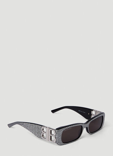 BALENCIAGA Dynasty Rectangle Sunglasses Black bal0350011