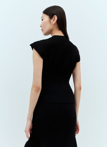 Issey Miyake Sensu Knit Top Black ism0257010