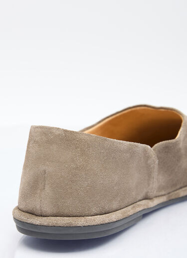 The Row Canal Slip On Shoes Khaki row0156015