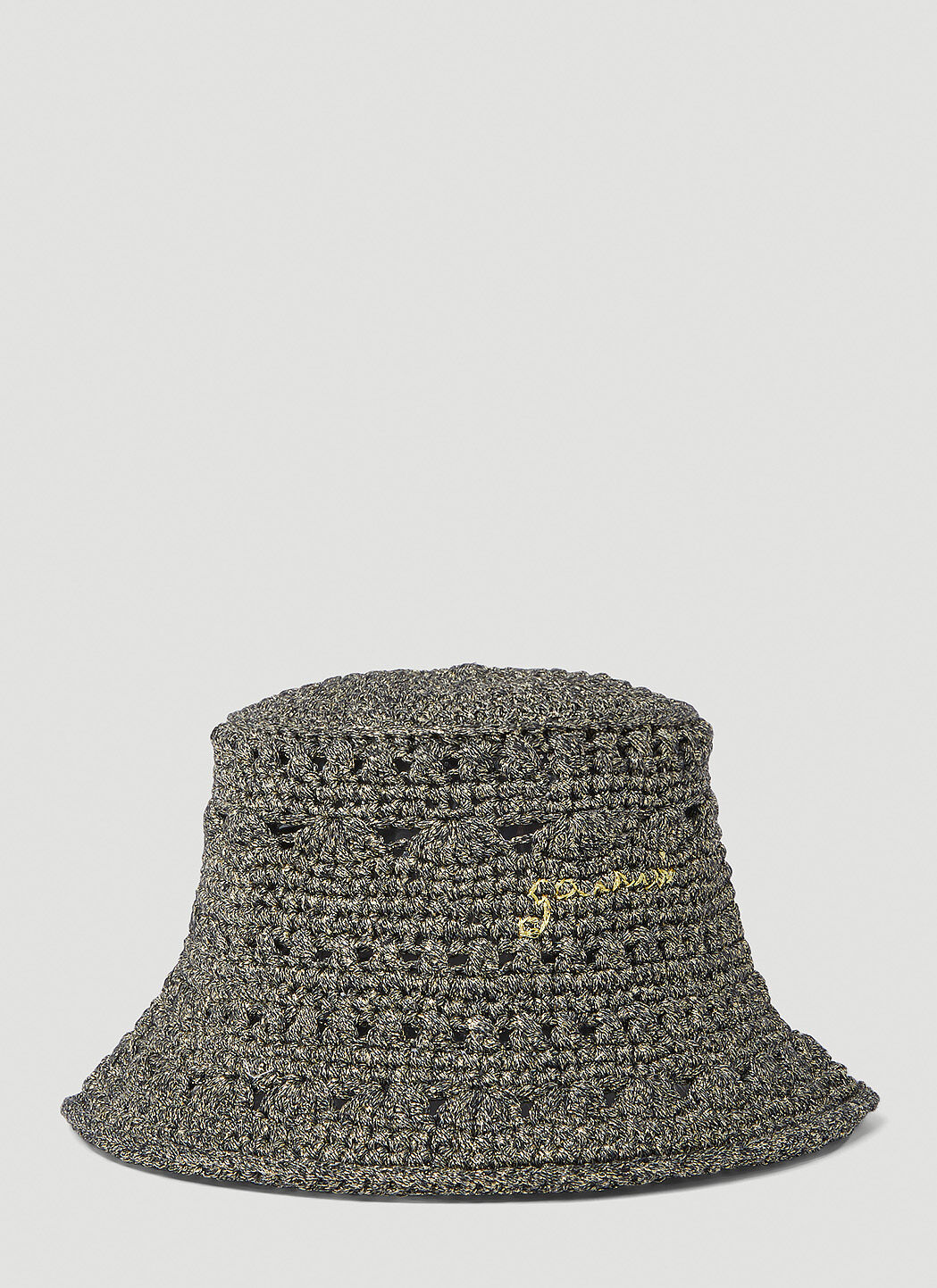 GANNI Women's Crochet Bucket Hat in Brown | LN-CC®
