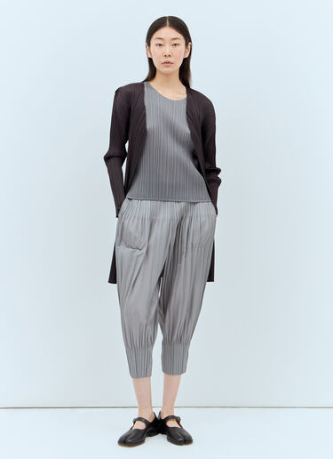 Pleats Please Issey Miyake Pleated Balloon Pants Grey plp0257036