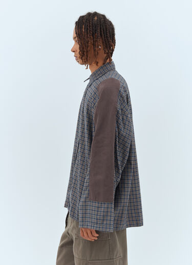 Acne Studios Check Button-Up Shirt Grey acn0157022