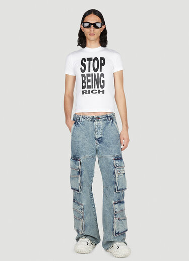 VETEMENTS Slogan T-Shirt White vet0151008