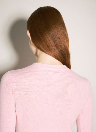 Prada Cashmere Cardigan Pink pra0258054