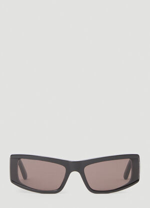 Saint Laurent Edgy Rectangle Sunglasses Brown sla0252110