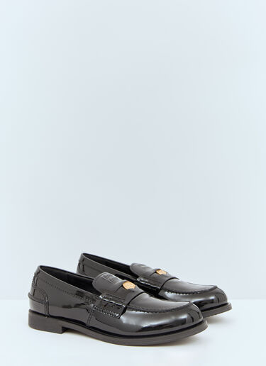 Miu Miu Patent Penny Loafers Black miu0258060