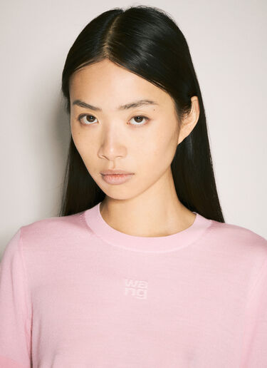 Alexander Wang Wool Crop Top Pink awg0257009