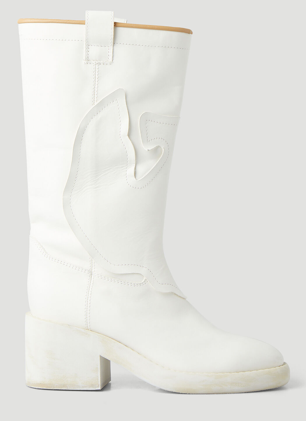 MM6 Maison Margiela Western Boots in White | LN-CC®