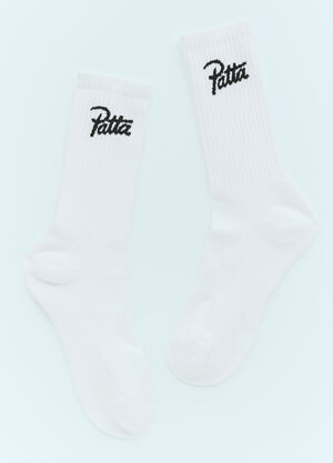 Patta Logo Jacquard Socks Black pat0154025