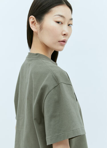 Jil Sander 徽标印花T恤 绿 jil0256002