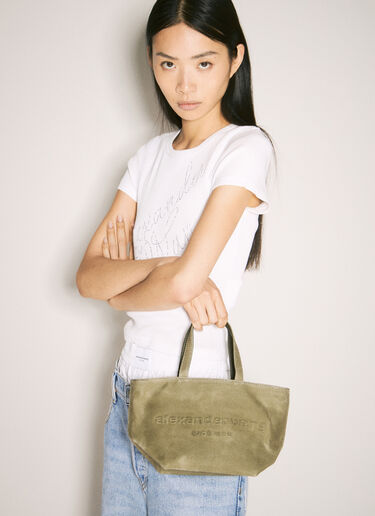 Alexander Wang Punch Small Tote Bag Khaki awg0257038