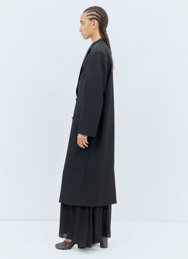 The Row Indra Wool Coat Black row0257006