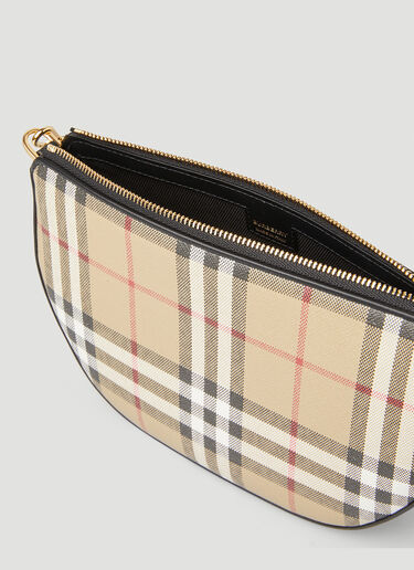 BURBERRY Olympia Vintage Check Pouch Shoulder Bag Archive Beige