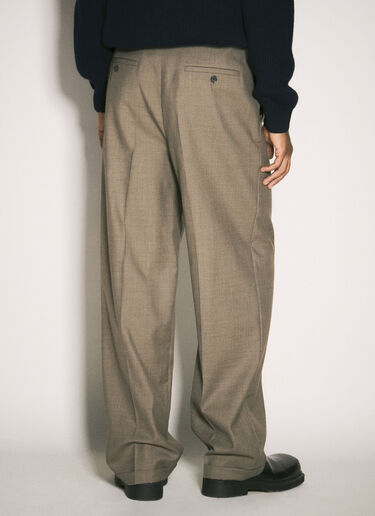 Saint Laurent Wool Tailored Pants Grey sla0158003