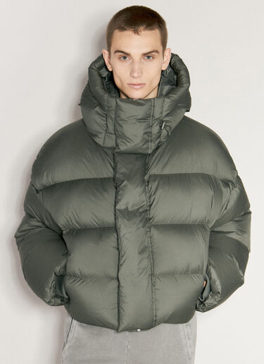 Entire Studios MML Hooded Puffer Jacket Dark Green ent0155002