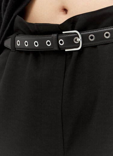 TOTEME Eyelet Leather Belt Black tot0257040