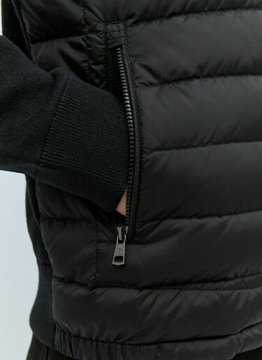 Moncler Padded Zip-Up Cardigan Black mon0157025