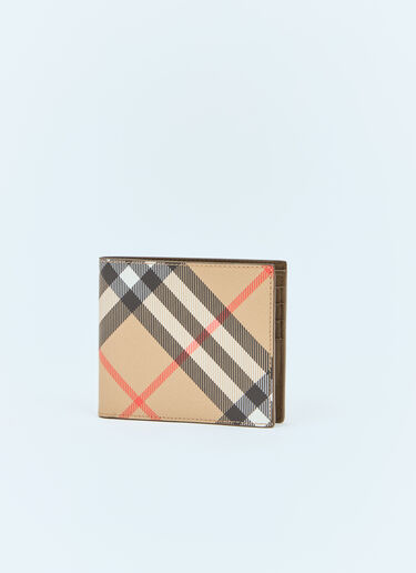 Burberry 格纹双折钱包 米色 bur0157048