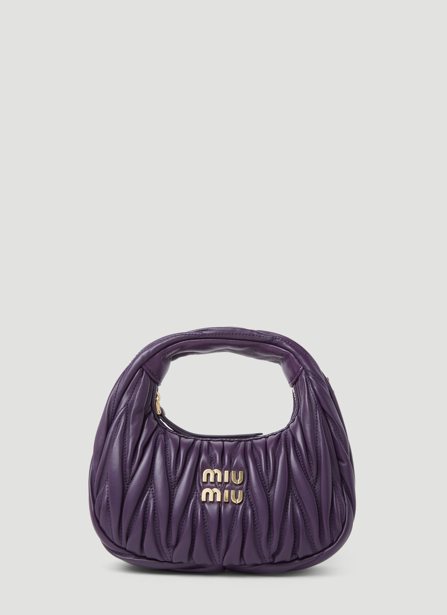 Lilac Wander Shearling Hobo Bag