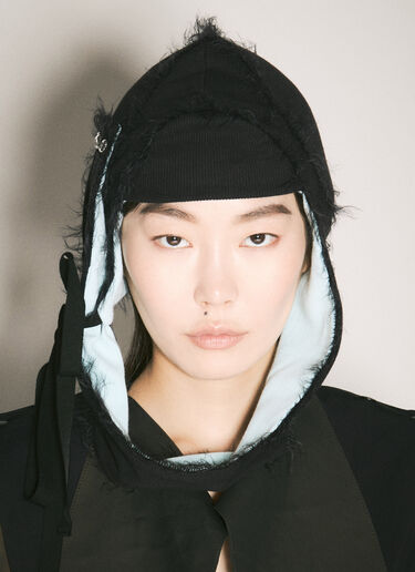 Kiko Kostadinov Twisted Ribbon Beanie Black kko0254013