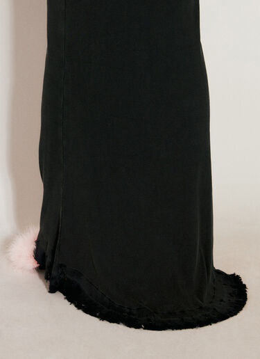 Balenciaga ランジェリーマキシリブドレス  ブラック bal0256001