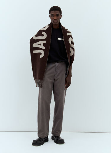 Jacquemus L'Echarpe Jacquemus Scarf Brown jac0358007