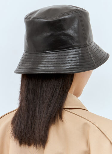 Chloé Logo Embroidery Bucket Hat Black chl0257039