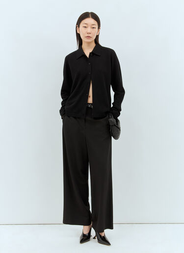 TOTEME Tie-Waist Pants Black tot0257018