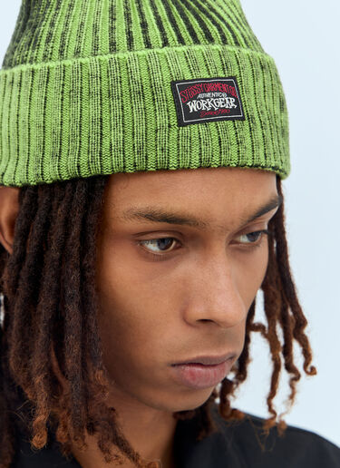 Stüssy Workgear Spray Cuff Beanie Hat Green sts0154019