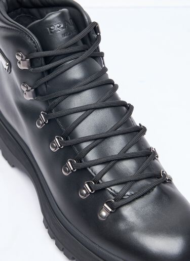 Prada Brixxen Lace-Up Boots Black pra0158016