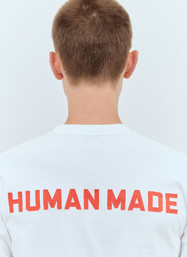 Human Made 그래픽 프린트 긴팔 티셔츠 화이트 hmd0156013