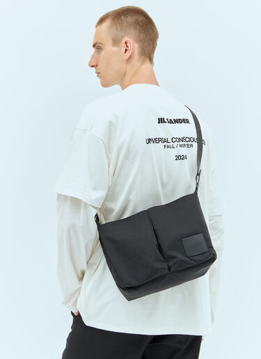 Jil Sander 파일럿 크로스바디 백 블랙 jil0157008