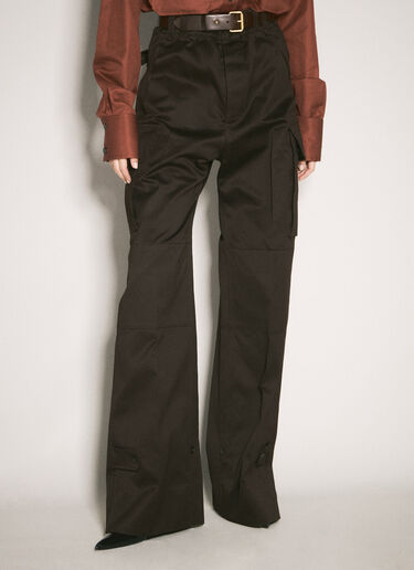 Saint Laurent Tailored Cargo Pants Brown sla0256009