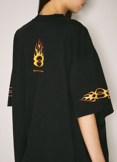 Balenciaga Burning Unity T 恤 黑色 bal0257027