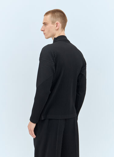 Homme Plissé Issey Miyake Long-Sleeve Pleated Top Black hmp0157021