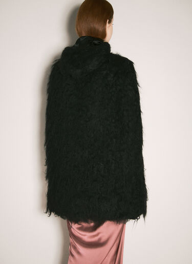 Rick Owens Wool-And-Silk-Blend Cape Black ric0258003