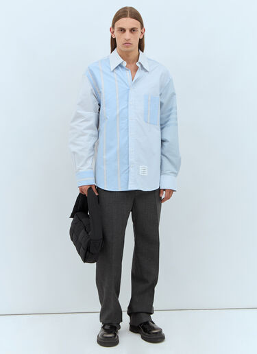 Thom Browne Contrast Stripe Shirt Light Blue thb0157004