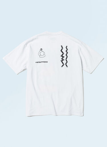 BEAMS SHINKNOWNSUKE によるアートワーク付き BEAMS T x LN-CC Tシャツ ホワイト bms0158006