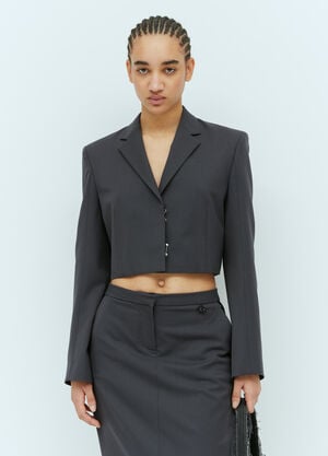 Diesel G-Milla-P1 Tailored Crop Blazer Black dsl0257007