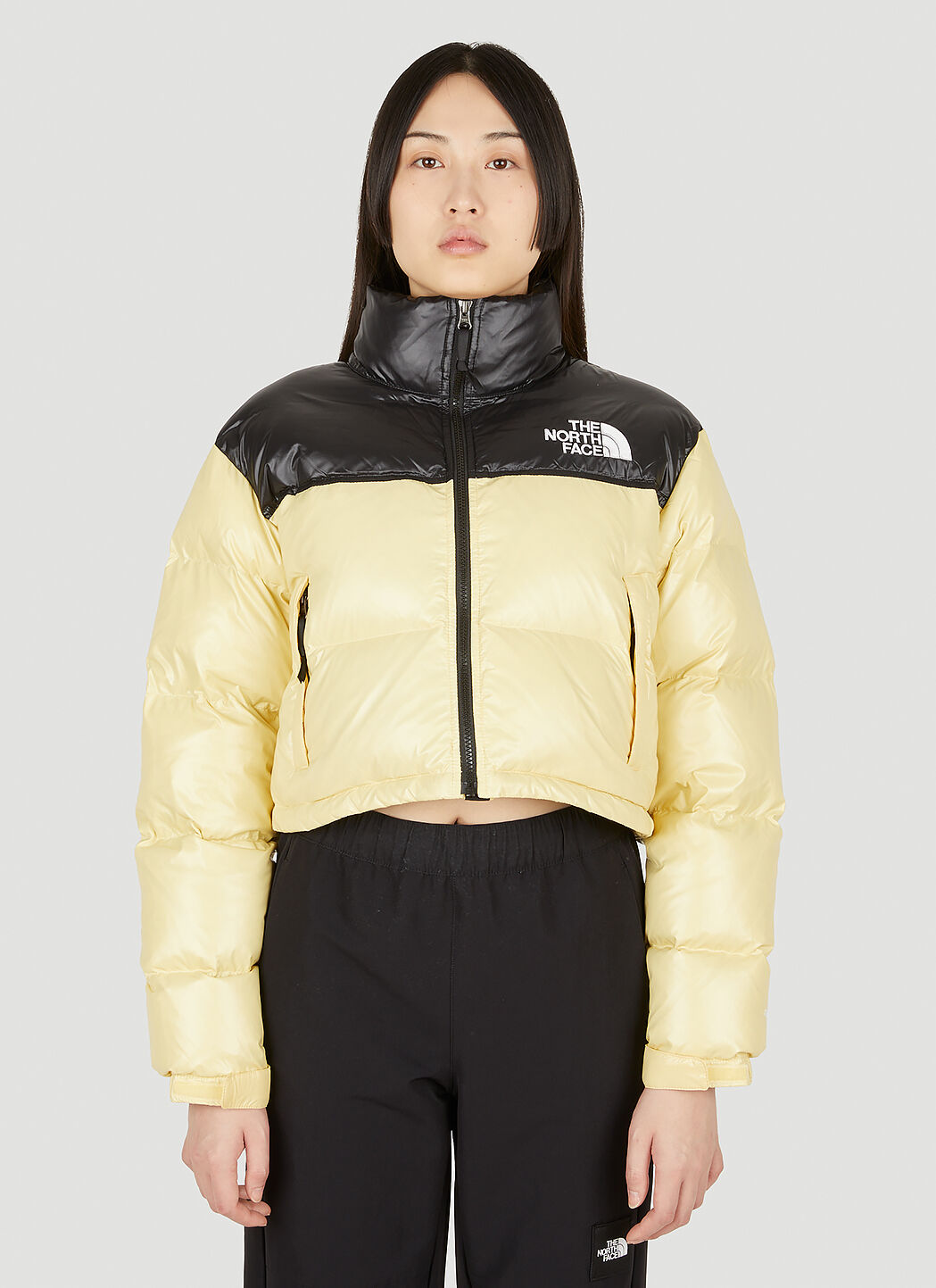 The North Face Icons Short Nuptse Jacket in Yellow | LN-CC®