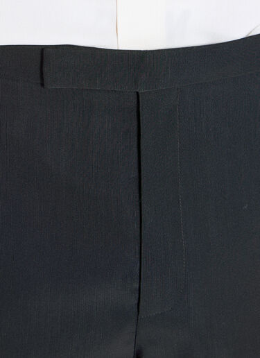 Saint Laurent 高腰罗缎长裤 黑色 sla0156004