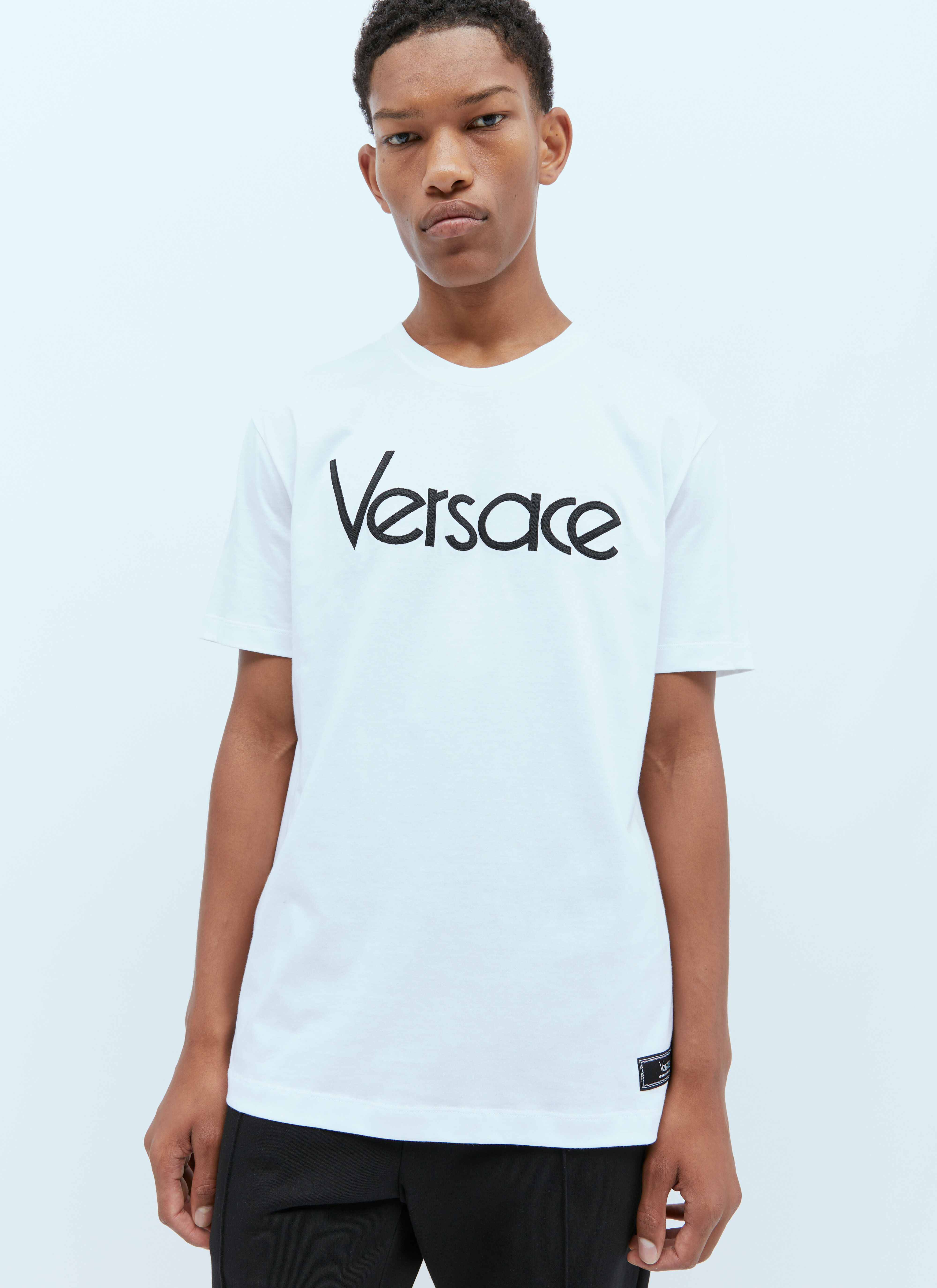 Versace 1978 Re-Edition ロゴTシャツ ホワイト ver0158021