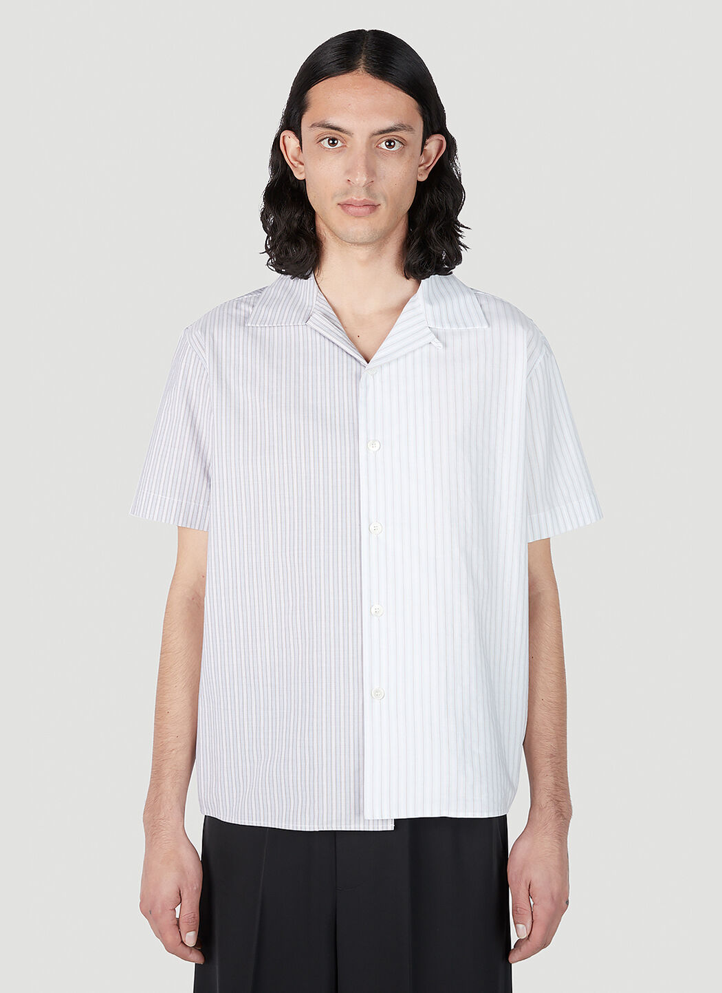 MM6 Maison Margiela Asymmetric Striped Shirt | LN-CC