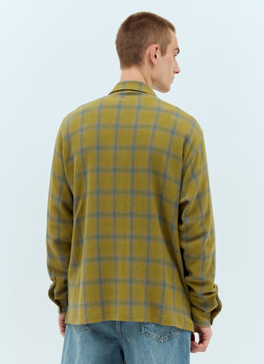 Stüssy Twisted Yarn Plaid Shirt Green sts0157006