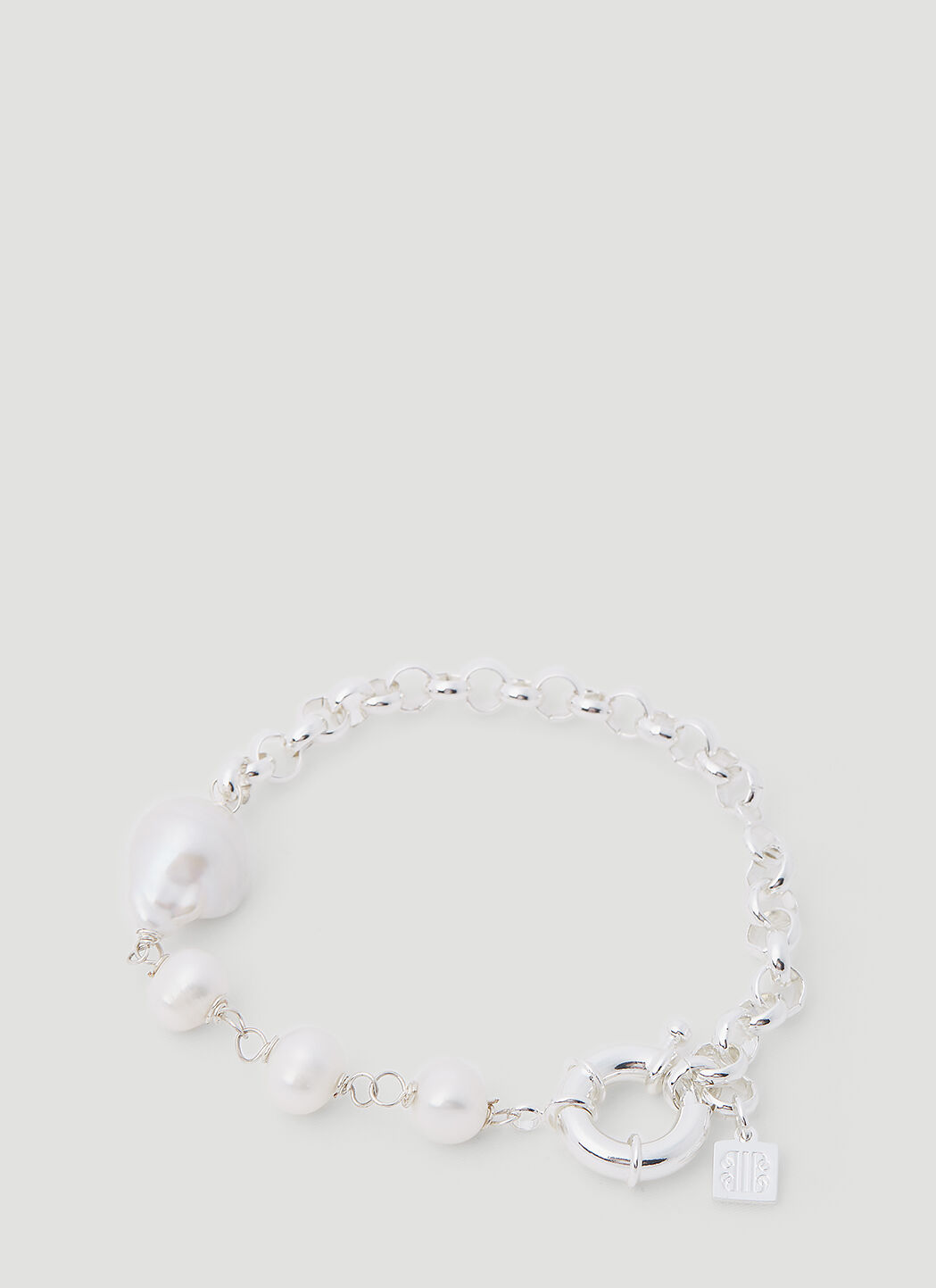 Vivienne Westwood Pearl Chain Bracelet Silver vww0256017