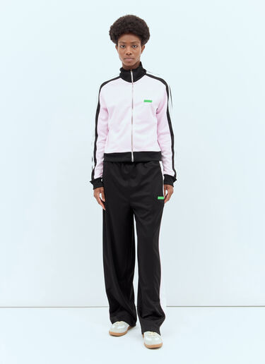 GANNI Sporty Jersey Track Jacket Pink gan0257029